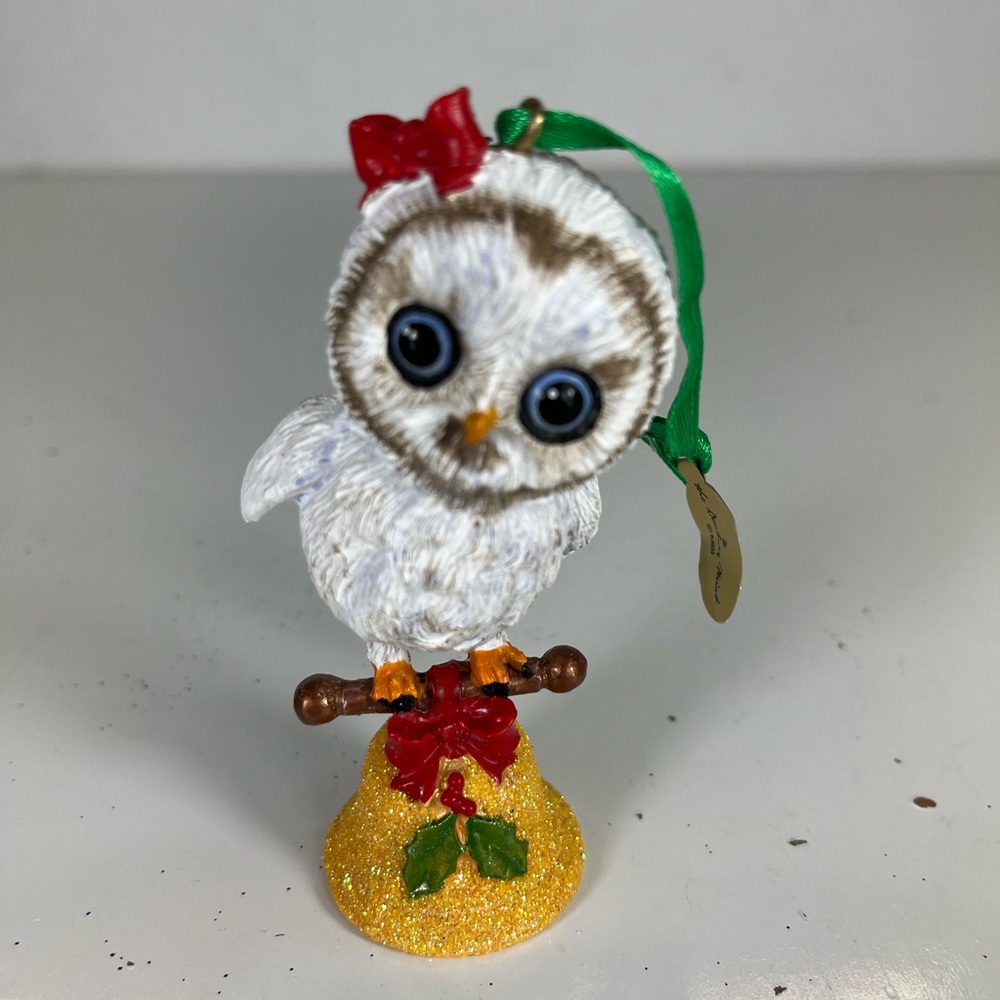 DANBURY MINT BABY SNOW OWL Baby Animals Collection CHRISTMAS ORNAMENT